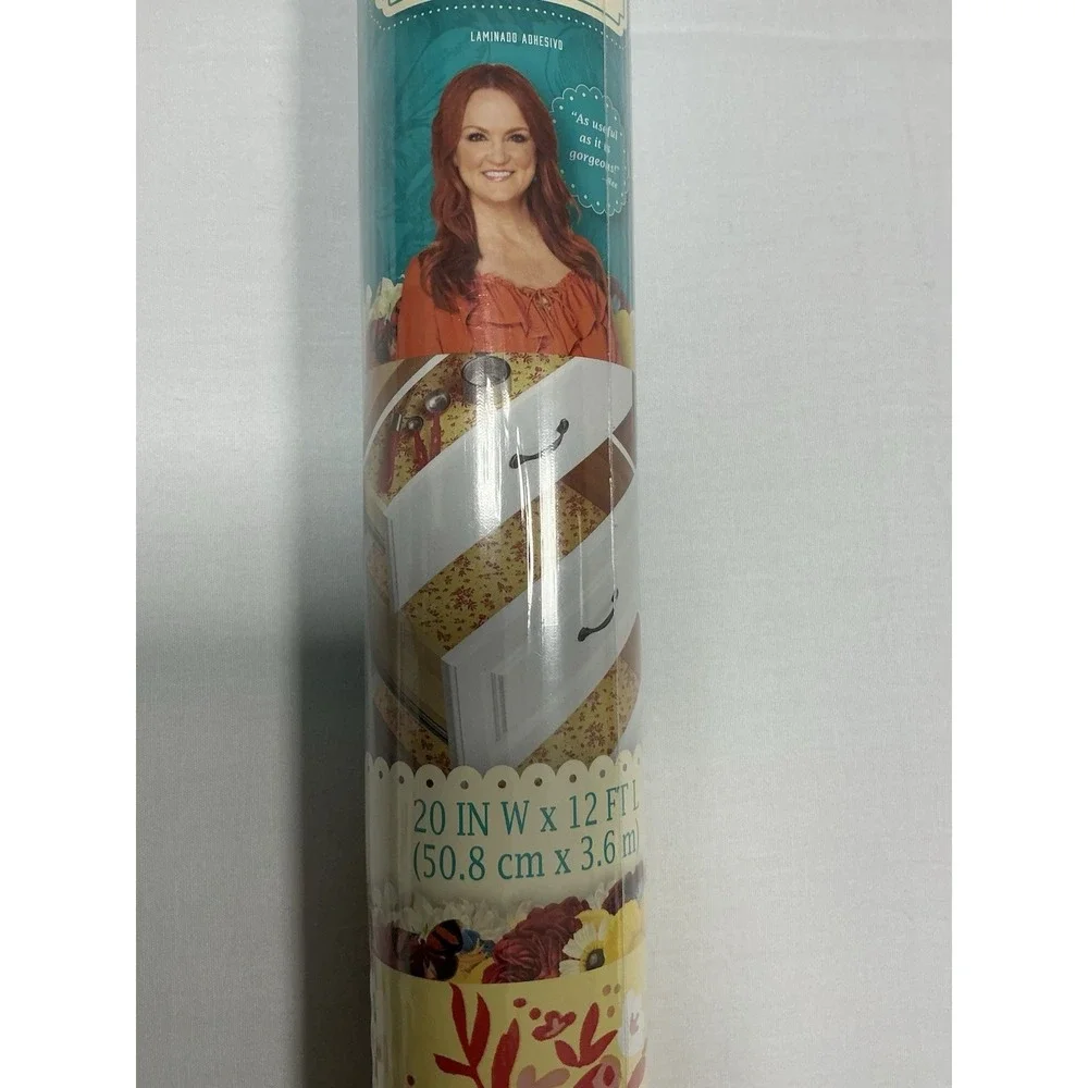 Pioneer Woman Adhesive Decorative Laminate 20in x 12ft ROSE DITSY New Sealed